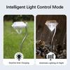 Solar Powered Simulation Diamond LED Ground Mounted Lawn Light, Outdoor Garden Trail Courtyard Wedding Festival LED Decor Light