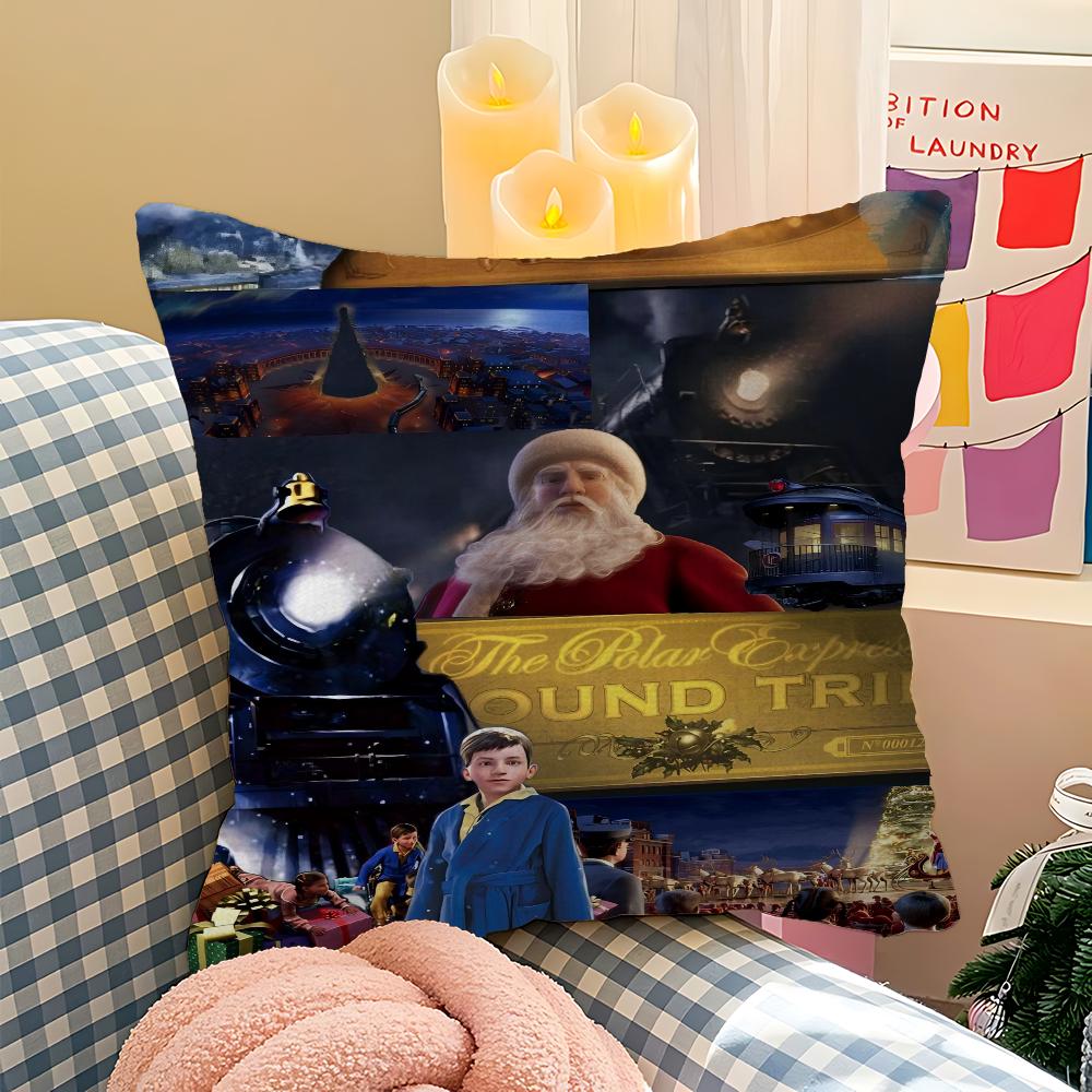 MovieThe Polar Express Decorative Room Aesthetics Pillow Case Home Decor Bedroom Sofa Bed Couch Pillow Cover 45x45