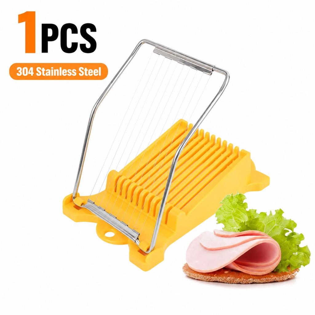 Stainless Steel Kitchen Egg Cutter Food Slicing Tool for Banana Cheese Strawberry Luncheon Meat Fruit Preparation