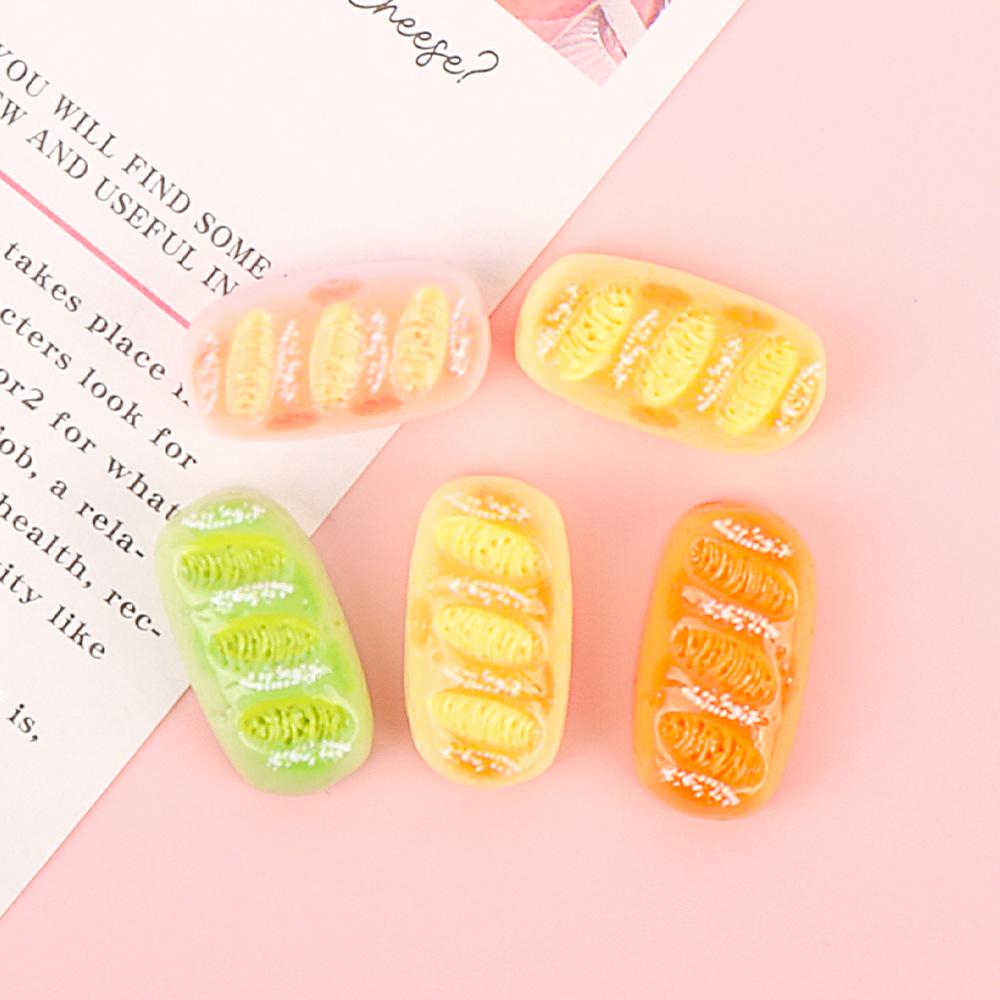Handmade Miniature Bread Simulation Resin: DIY Cream Glue Hair Clips, Headwear, Phone Cases & Jewelry Accessories