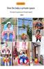 Children's Outdoor/Indoor Hanging Swing Chair with Rope and Single Bar