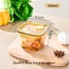 Compact High Borosilicate Glass Container with Internal Vacuum Seal, Perfect for Seasonings, Pickles, Rice, and Microwave Use
