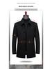 Men's Cashmere Winter Coat 2025: Thickened Warm Jacket for Middle-Aged & Elderly - Casual Lapel Outerwear
