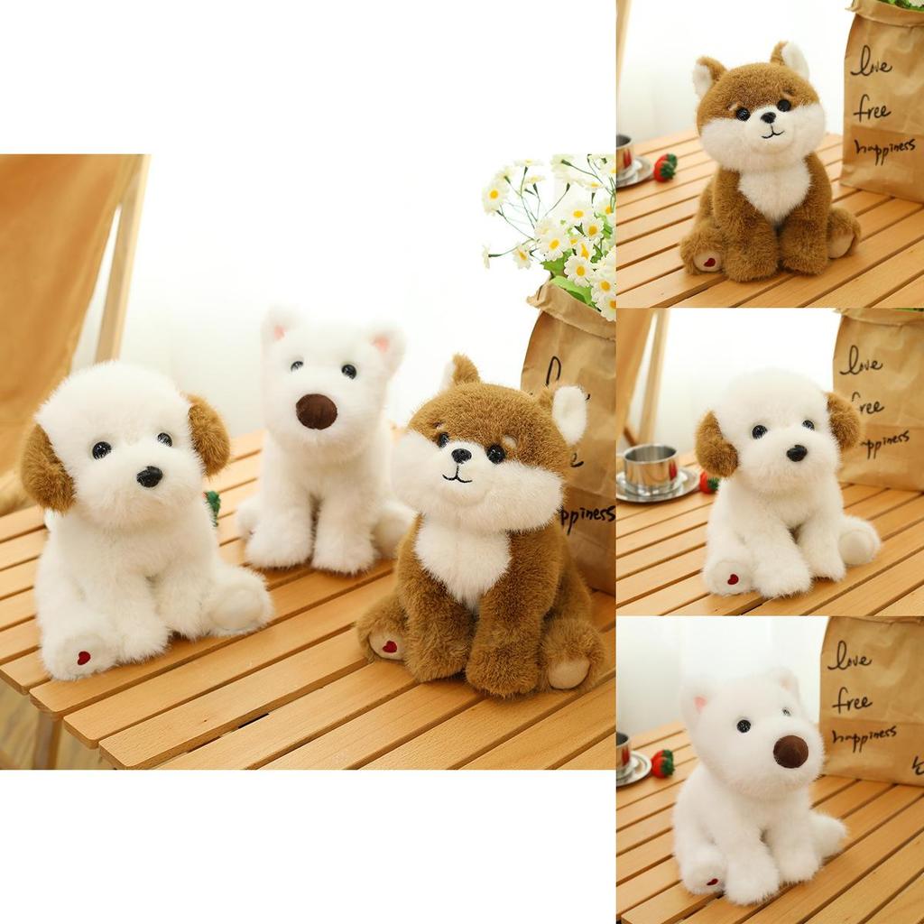 Cartoon Dog Plush Toy For Kids With Pp Cotton Filling Sit Worryfree Night Sleep Gift For Children