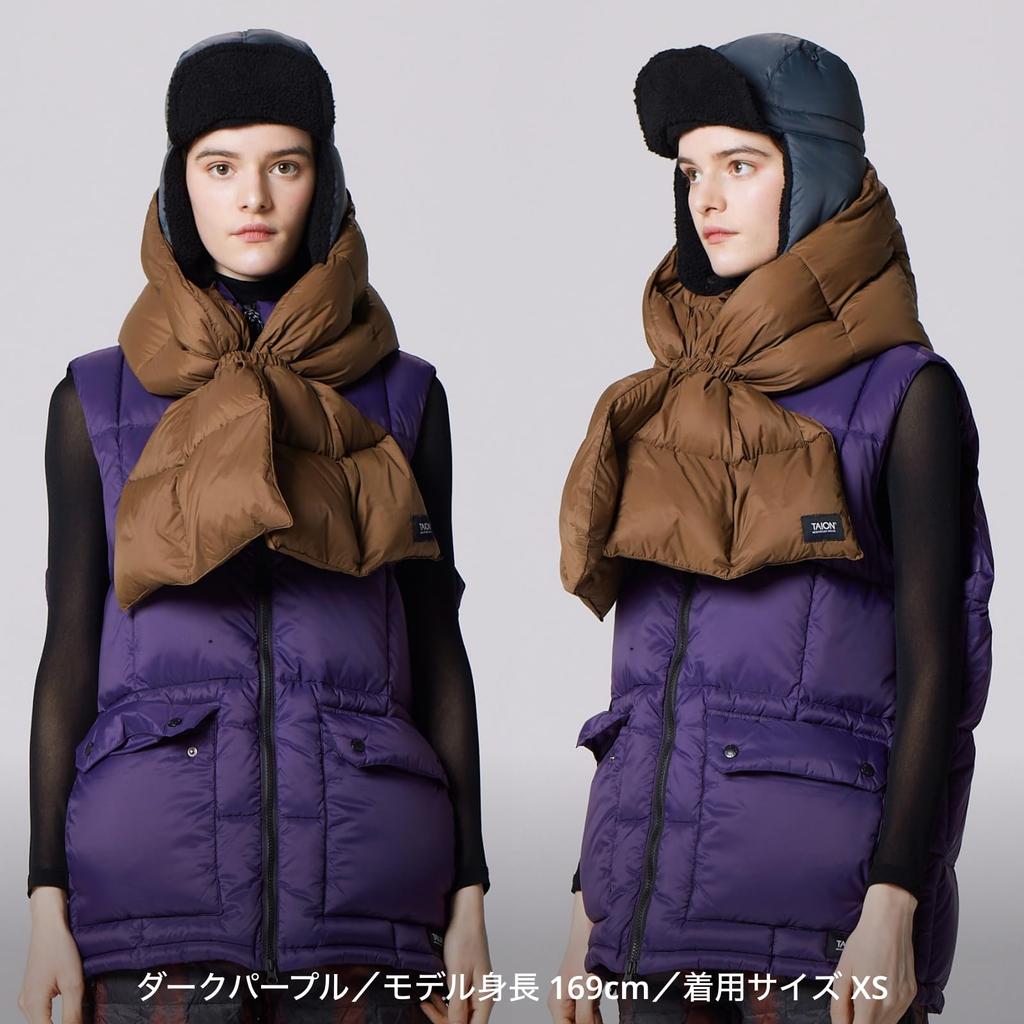 Taion Down Vest 002VZMT Dark Blue-Green