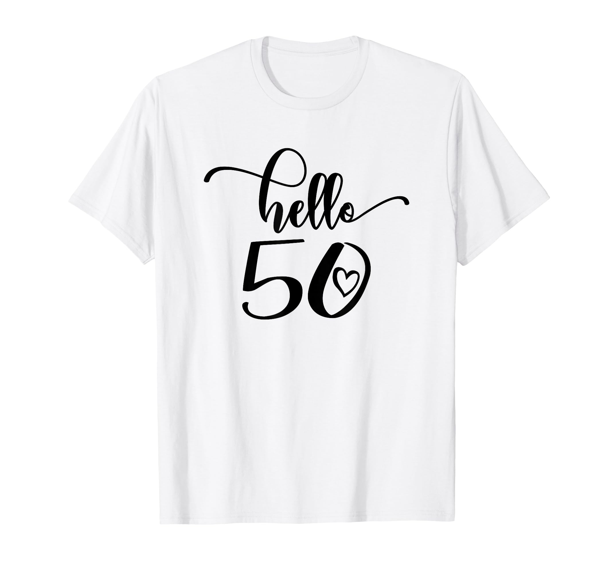 

50-й День рождения Женская Hello Kitty 50-й 50-й Милая футболка белый