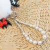 Cartoon Plush Rabbit Keychain Princess Pearl Dress Drooping Ear Rabbit Pendant  Girl's Toy