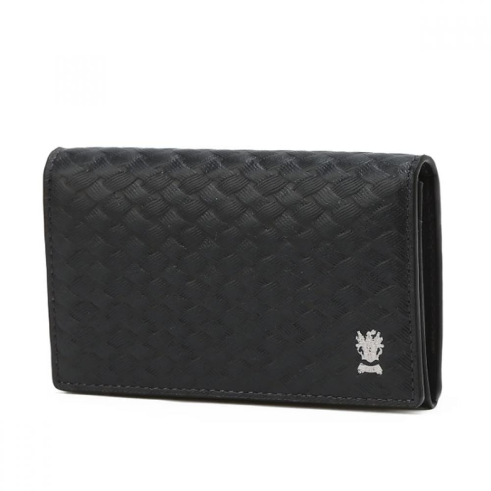 

Daks Navy Weave Pattern Cowhide Card Wallet Dbho5e830n2 Single option