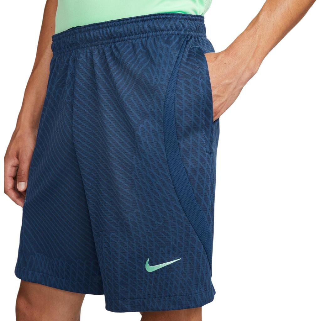 Nike Qatar World Cup Brazil National Team Soccer Shorts Logo Brand Texture Drawstring Casual Shorts Men Shorts Blue DH6466-490