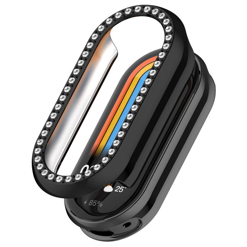 Case For Xiaomi Mi Band 9 9NFC 8 NFC Set With Diamond PC Hard for Xiaomi Smart 9/9NFC Protective Cover Casing