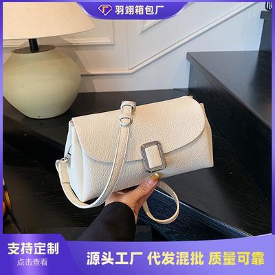 High-End Nischen-Tasche Damen neue Sommer vielseitige Retro Umhängetasche strukturierte kleine quadratische Tasche