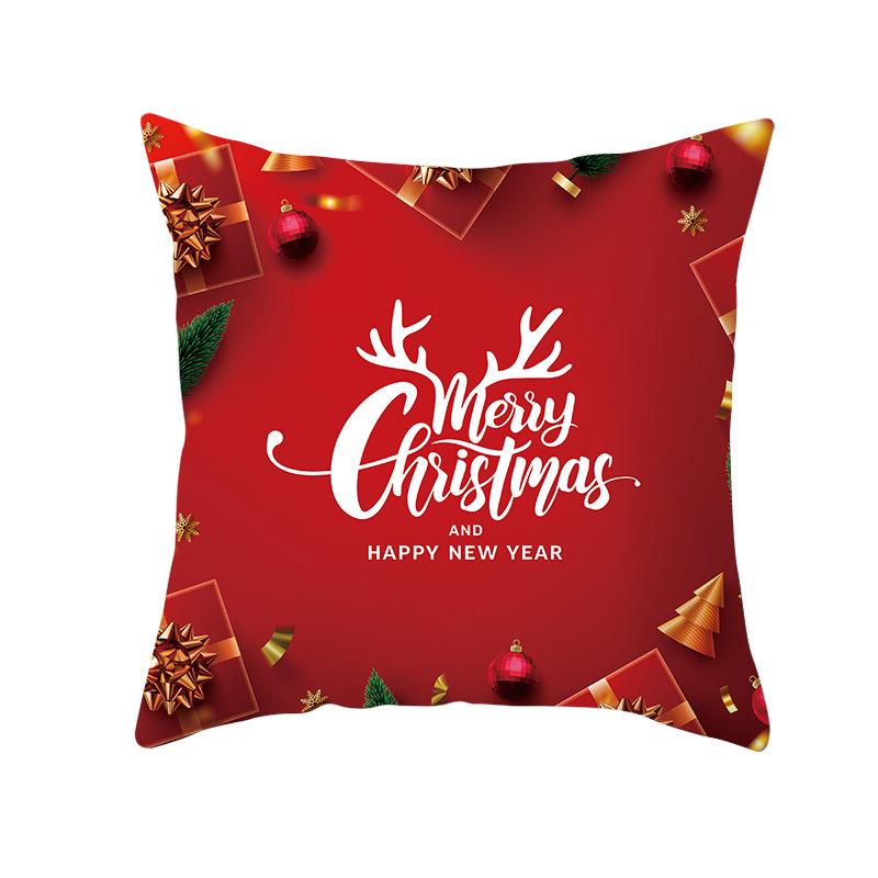 Nordic Christmas Pillowcase Christmas Ball Decoration Home Sofa Cushion Cover