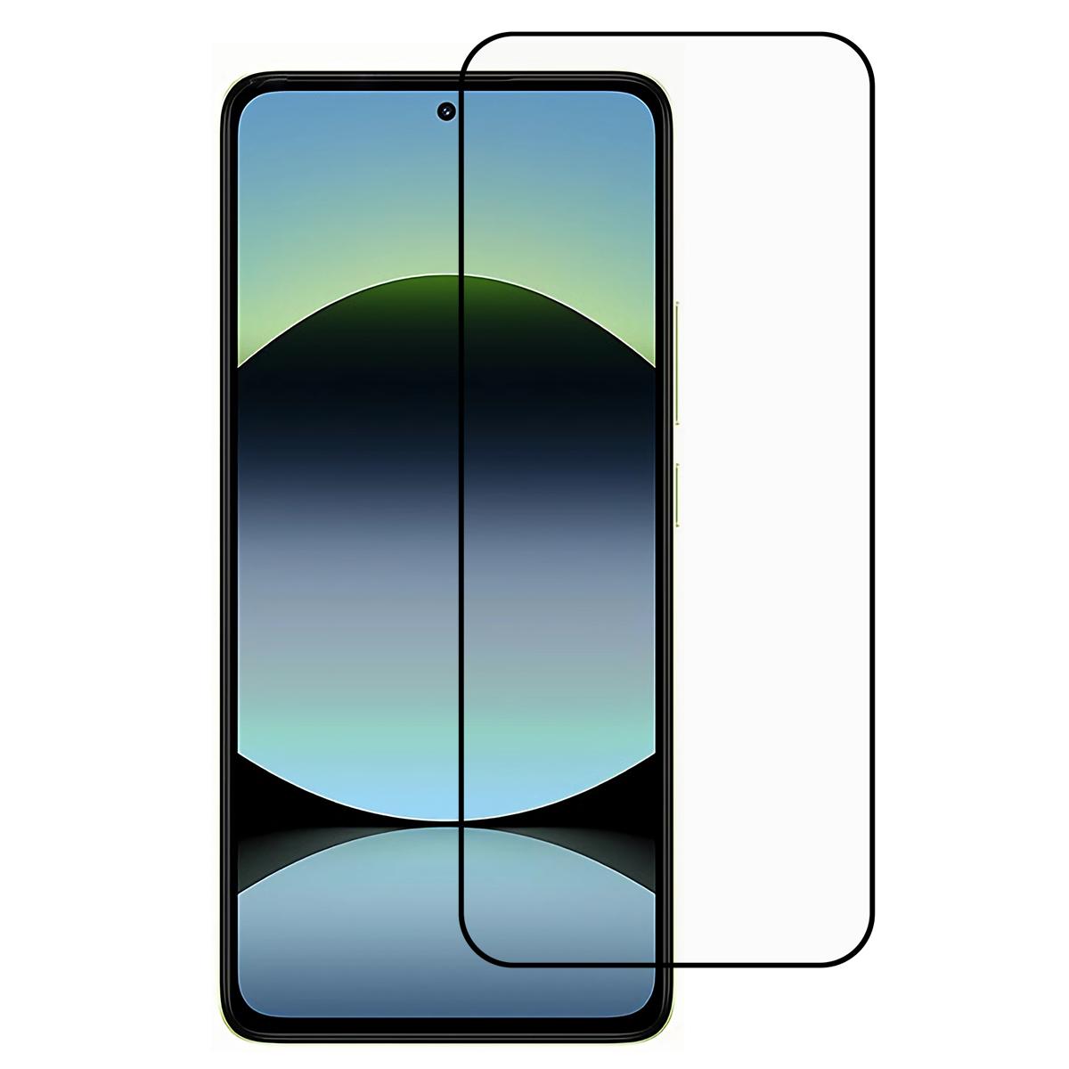 

Для Xiaomi Redmi Note 14 4G (164,84 мм) Захисна плівка для екрана з шовкографією, повністю клейка, із загартованого скла Type A