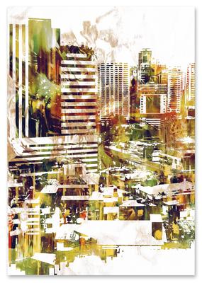 Poster Abstraction City Street Art