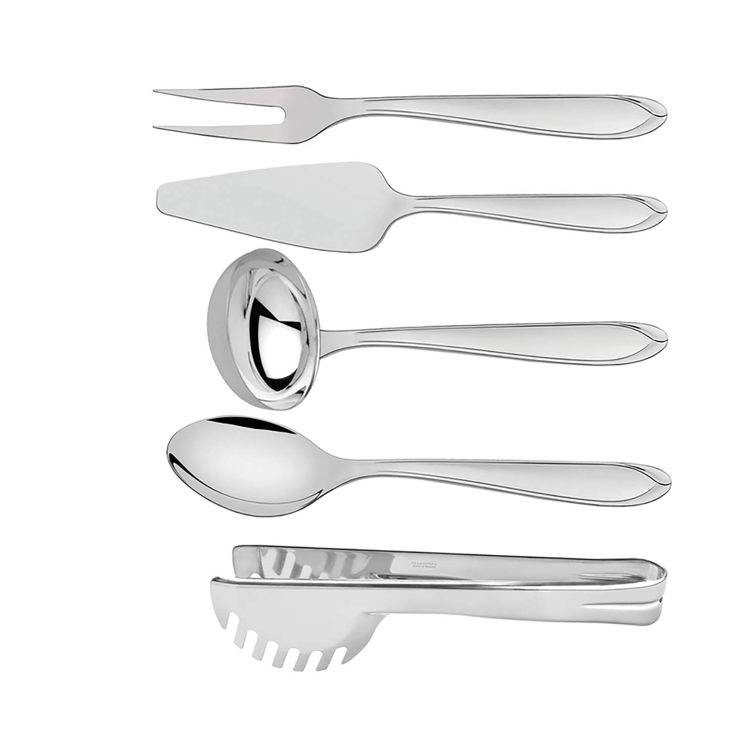 

Набор кухонных инструментов TRAMONTINA Utility Steel из нержавеющей стали, прочный и гигиеничный инструмент, можно мыть в посудомоечной машине, подарок на День уважения к пожилым людям, новоселье, сделано в