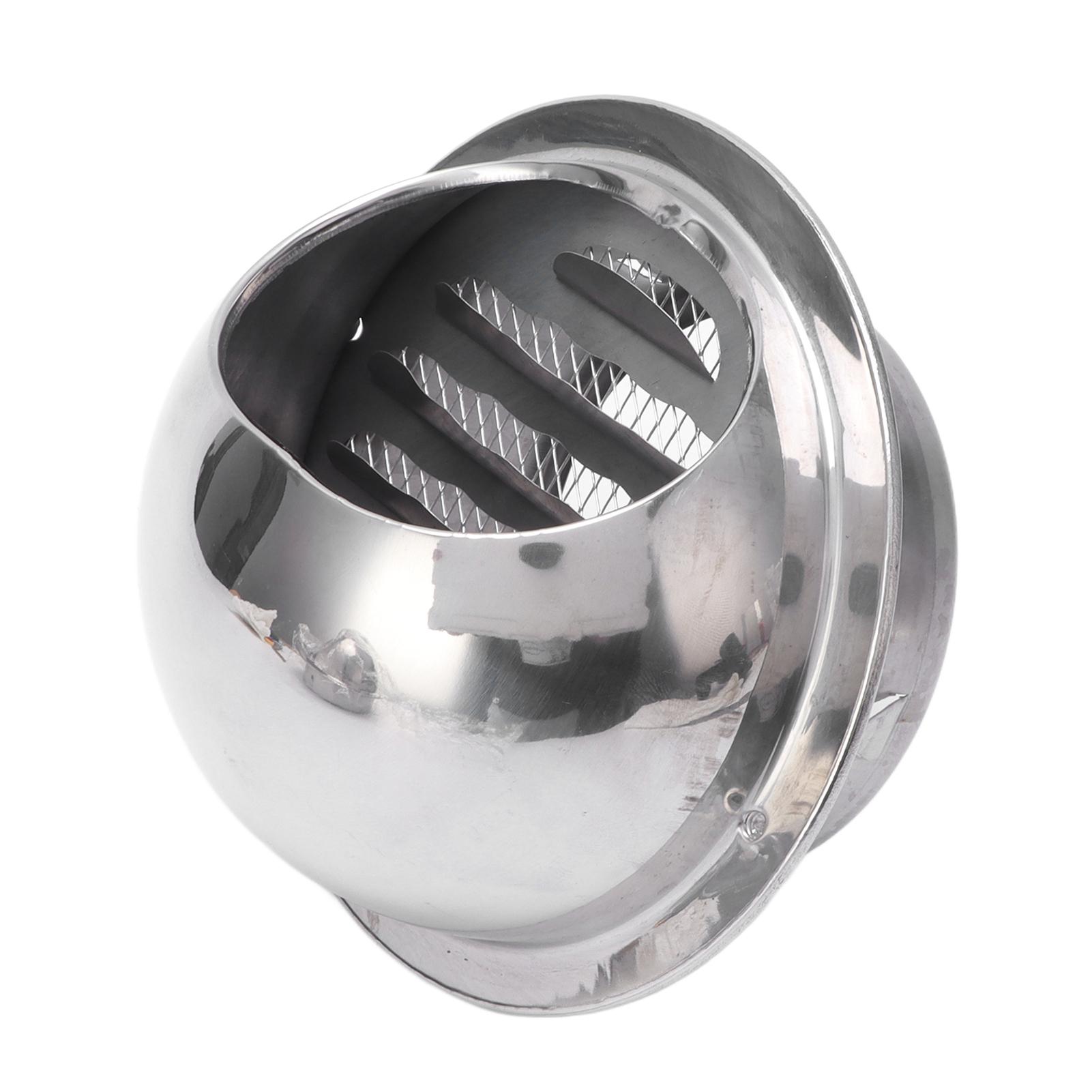 

Stainless Steel Vent Hood Exterior Rainproof Wind Cover Stainless Steel Vent Cover Outlet Accessory 4 Inch