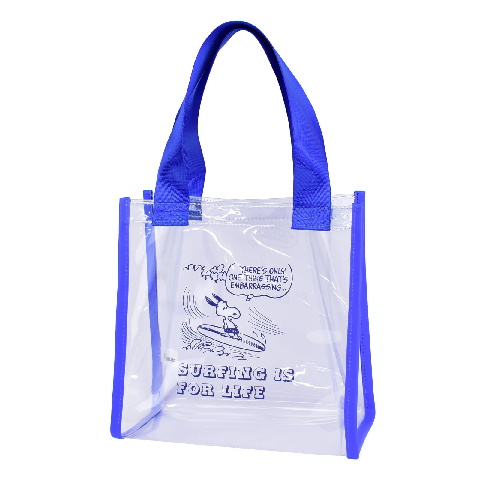 

Clear Tote Transparent Small Cute 0415 Blue [Snoopy] Bag, Bag, Izumi, Spa, Gym, Pool, Travel, Women, Adults, Students, Children, Character, (SPZ-3526)