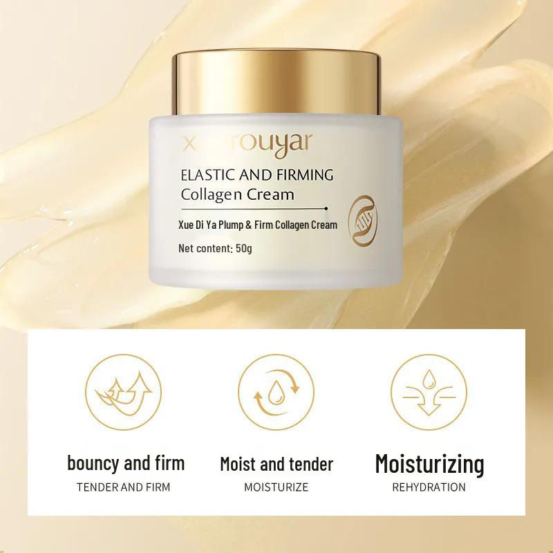 Crema Reafirmante de Colágeno de Seda Xuerouya – Hidratante Facial Anti-Arrugas