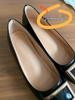 Women's Height-Enhancing Low-Cut French Mary Jane Flats, Versatile Square-Toe Bow Shoes for Dresses