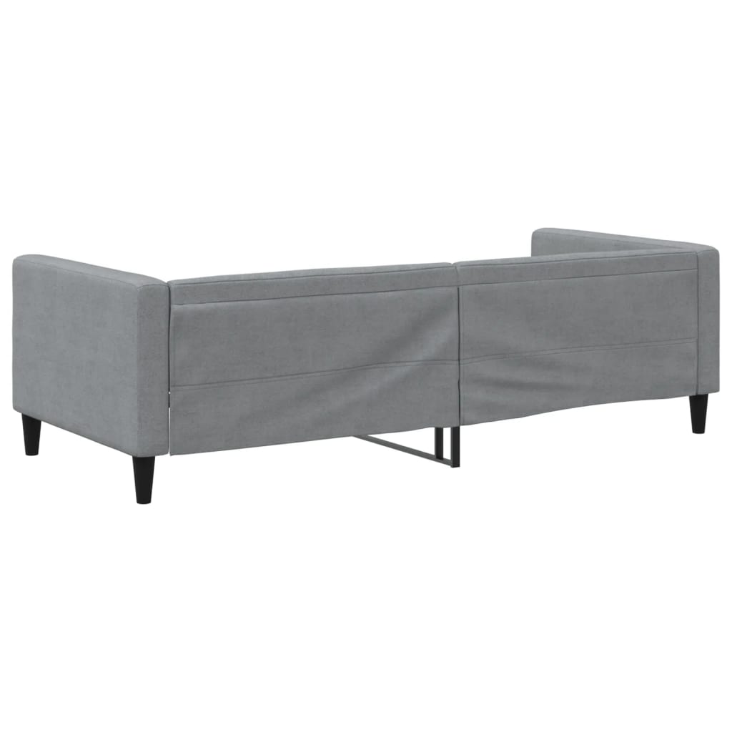 Daybed Light Grey 90x200 cm Fabric