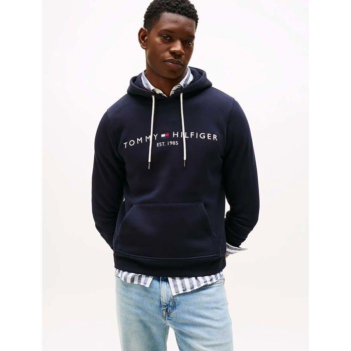 Sweat à capuche - Tommy Hilfiger - Core - Bleu - Col capuche - Manches longues