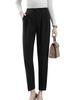 Sueeya Tapered Slacks and Suit Pants with Elastic Waist for and Versatile Long Trousers for and and Fall Women's Slimming, Leg-Lengthening, Workwear,