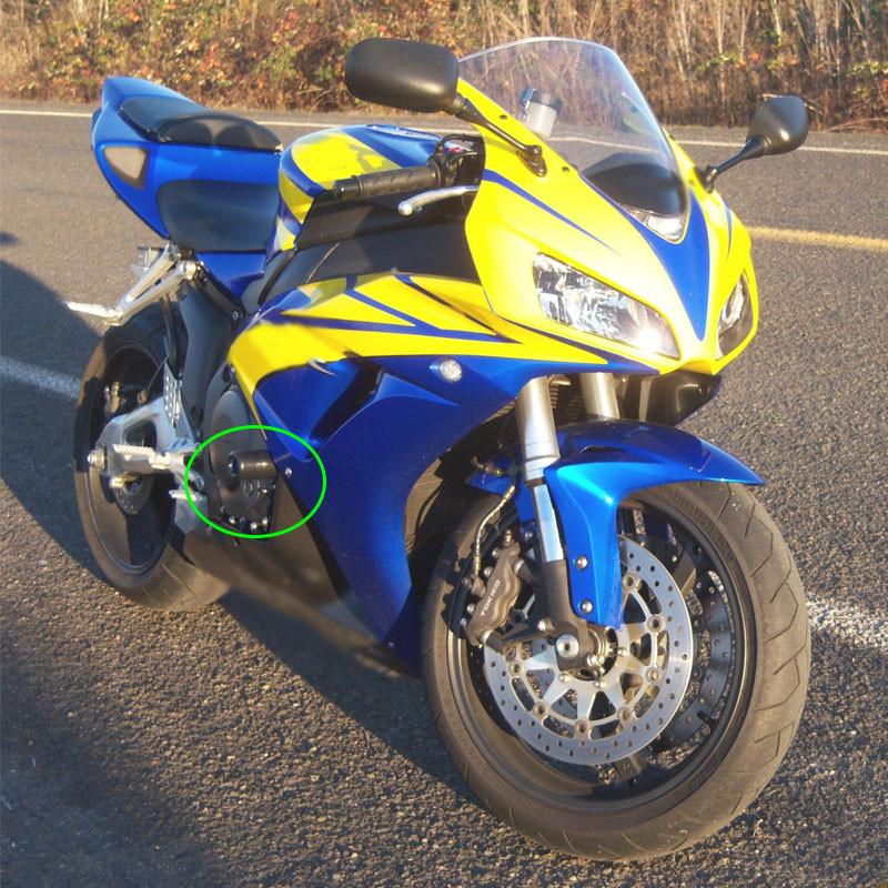 Motorradrahmenschieber Ep Evotech Body Slider Passend für Suzuki GSXR 1000 2003-2004 / Honda CBR 600 Rr 2003-2006