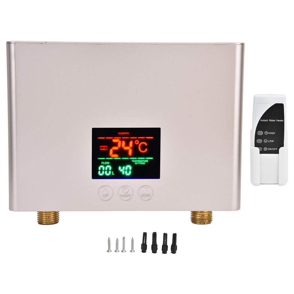 Instant Hot Water Heater 3000W with Remote Control for Kitchen and Bathroom: Touch Panel and IPX4 Rated