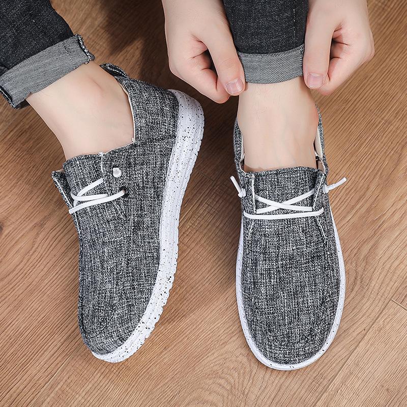 2025 spring new men's shoes fashion casual shoes low-top men's cloth shoes Korean version board shoes trendy sports single shoes