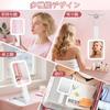 LunarCorky Hand 1x 15x LED Makeup USB Makeup Tabletop Mirror with Handheld Travel Mirror Double-Sided Mirror, & Magnification, Light, Mirror,