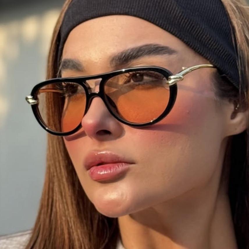 Hair Decoration Women's New Popular Fashion Double Bridges Pilot Sunglasses Luxury Brand Designer Glasses Men Travel Shades Eyewear Uv400