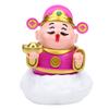 Caishen Statue Solar Powered Auto Shaking Tsai Shen Yeh Figurine Wealth Fortune Statue for Home Store   Car