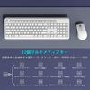 HUO JI Wireless Keyboard and Mouse Set, English Layout, Full-Size, Quiet Design, 2.4GHz Wireless, Thin, Ergonomic, Long-Lasting Use, Compatible with