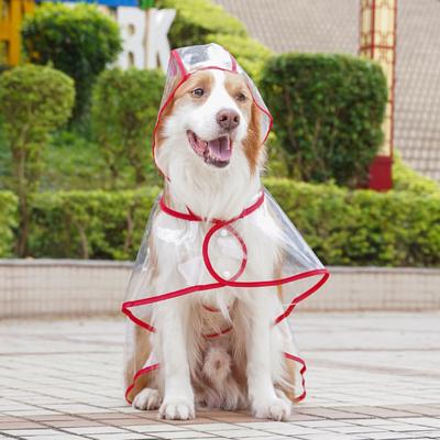 Regenmantel für Hunde, wasserdicht, mit Kapuze, Regenjacke für Hunde, transparent, PU, Welpen-Regenponcho, Regenbekleidung