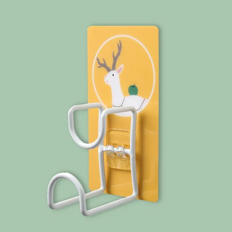 

Настенный крючок для вешалки, водонепроницаемый держатель для хранения, мультяшный, сильная присоска, самоклеящийся крючок, стойка для тяжелой нагрузки, присоска для чашки для кухни и ванной