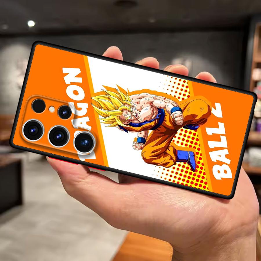 Case for Samsung Galaxy S10 S23 Ultra S22 Plus S21 S9 S25 Edge S24 FE S20 Back Phone Cover Dragon Ball Goku Logo