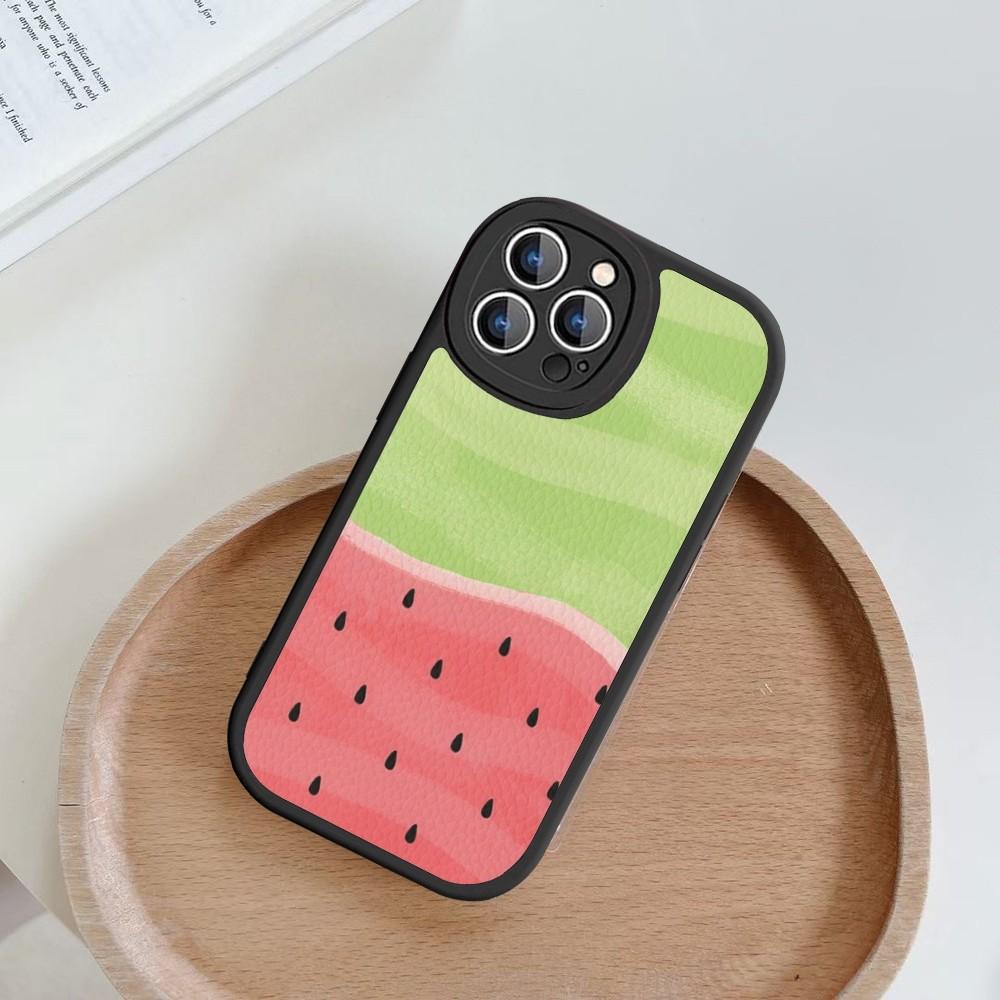 Watermelon Pattern Phone Case Hard Leather For iPhone 14 13 12 Mini 11 14 Pro Max Xs X Xr 7 8 Plus Fundas