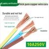National Standard Pure Copper 3-Hole Power Cord with Plug for High-Power Devices (0.75, 1.0, 1.5 sqmm)