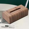 Simple Solid Wood Tissue Box Drawer Design Tissue Organizer Creative Tissue Case  Living Room