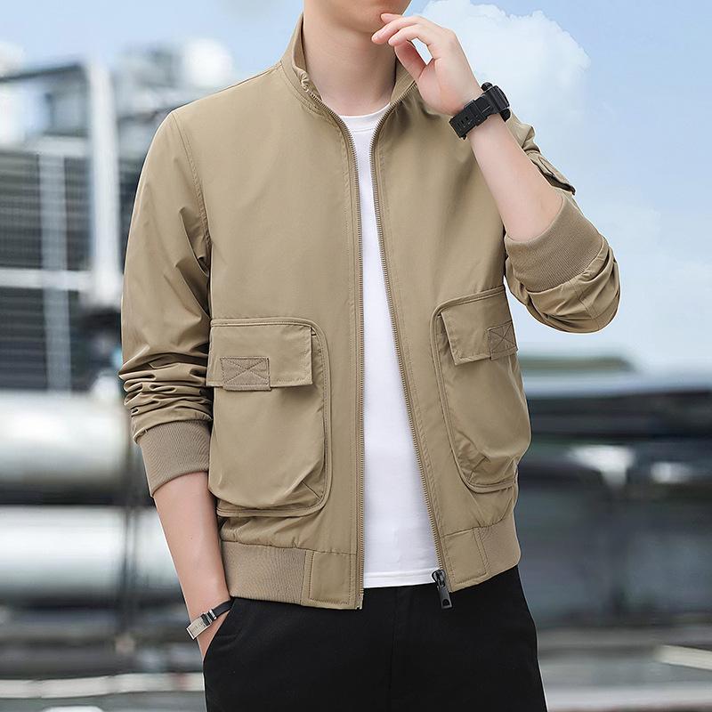 Middle-aged Mountain Camping Casual Jacket Functional Outdoor Stand-up Collar Jacket Long-sleeved Jacket Coat