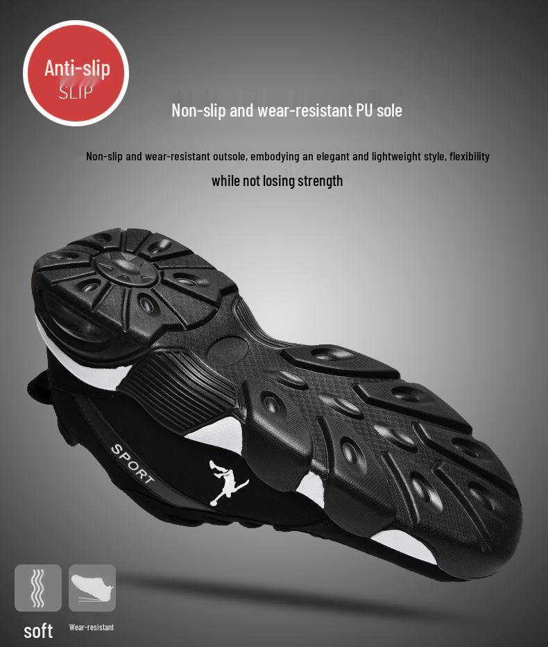 Kobe Brand Autumn/Winter Men's Non-Slip Plus Velvet Casual Travel Sneakers