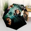 1pc Harry Potter and the Order of the Phoenix Automatic Folding Umbrella - Compact 8-Rib Design, Durable Plastic & Iron1447L