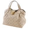 LOUIS VUITTON Shiels PM Handbag M93818 opal beige Monogram Mahina Women Used