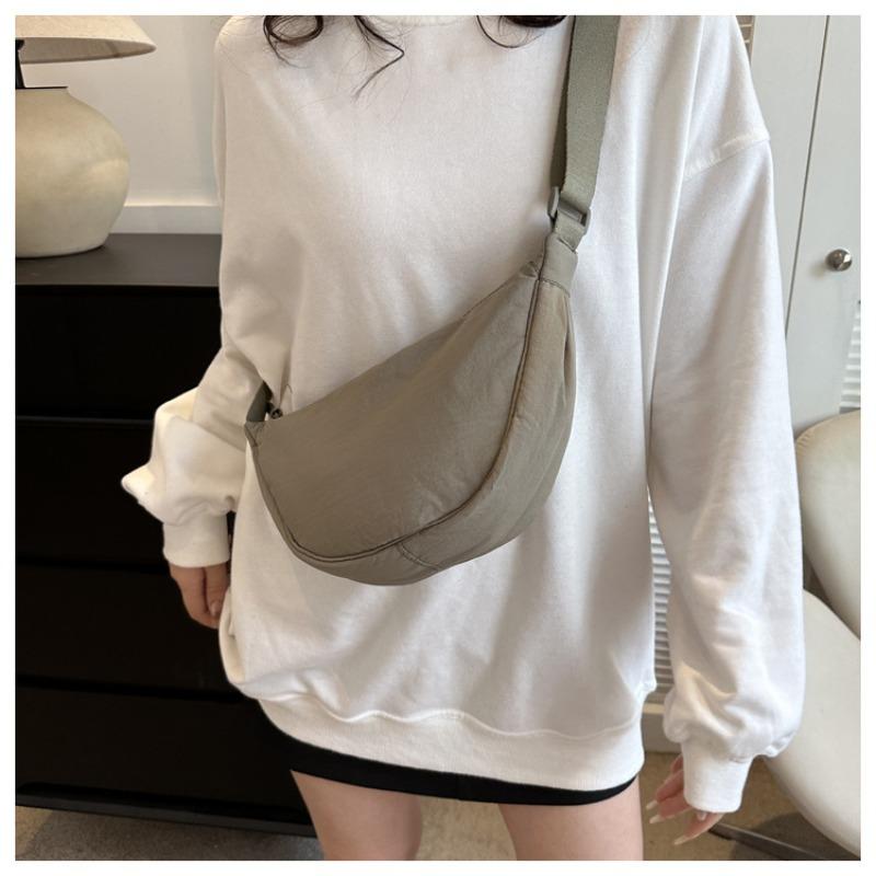 Dumpling Bag Women's Bag Oblique Span Bag New Shoulder Bag Simple Bag Nylon Cloth
