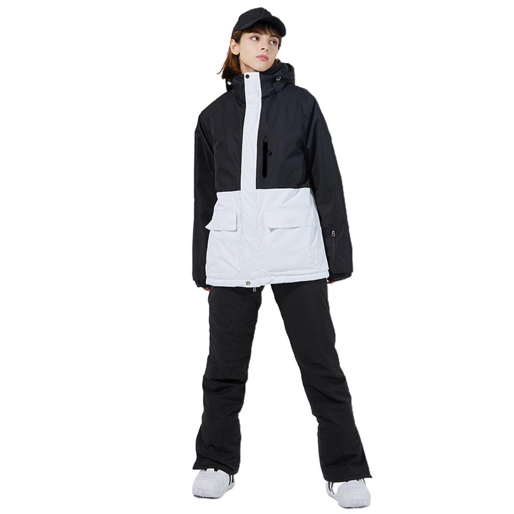 HOTIAN Snowboard and Ski Wear Jacket and 9 7 Sizes Water Cold X Women's Set, Pants, Colors, (XS-3XL), 10,000mm Resistance, Water-Repellent, Weather,