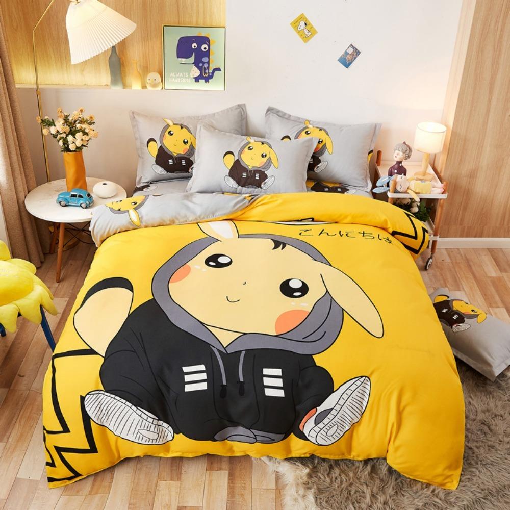 Pet elf 2/3 piecebedroom setChildren'sGift Teenagers adulte Microfibre double bed Single Bed DuvetCover with ZipRoom Decor