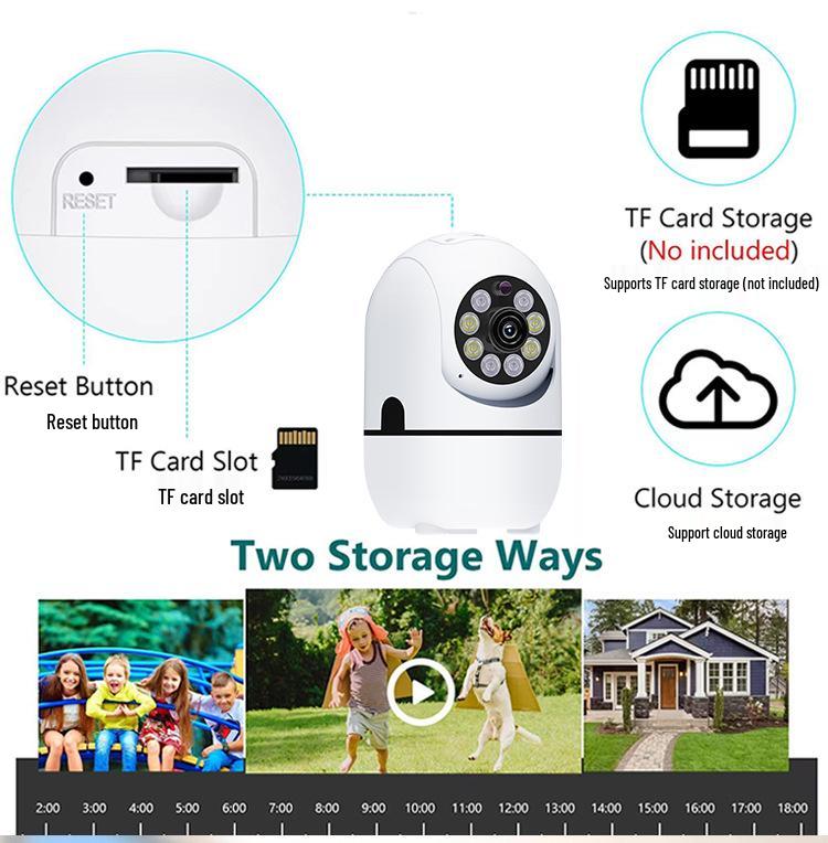 WiFi Night Vision HD Indoor Surveillance Camera with Mobile Remote Access