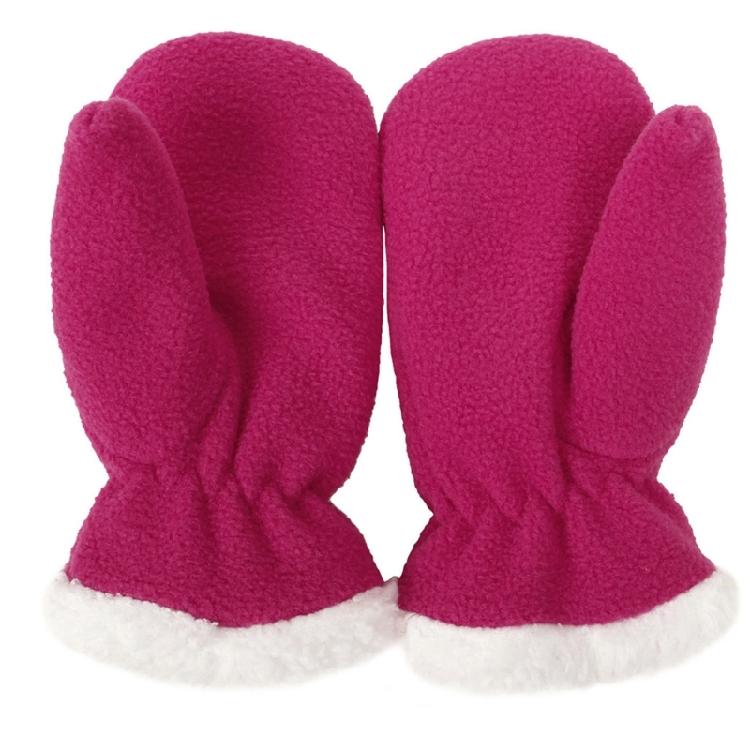Girls Winter Gloves Soft Full Mittens Solid Color Thicken Outdoor Sports Mittens