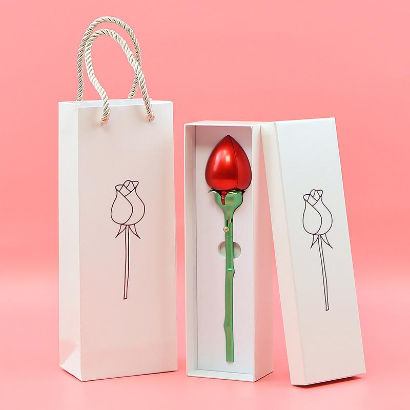 Romantisk vigselringhållare Rosblomma ringlåda Förlovningsförvaring Ringbärarefodral Gåvförpackningslåda Smyckesförvaringsfodral