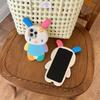 Japan Ins Kawaii 3D Cartoon Rainbow Bunny Rabbit Soft Silicon Phone Case Shockproof Cover for iPhone 16 15 14 Plus 13 12 Pro Max